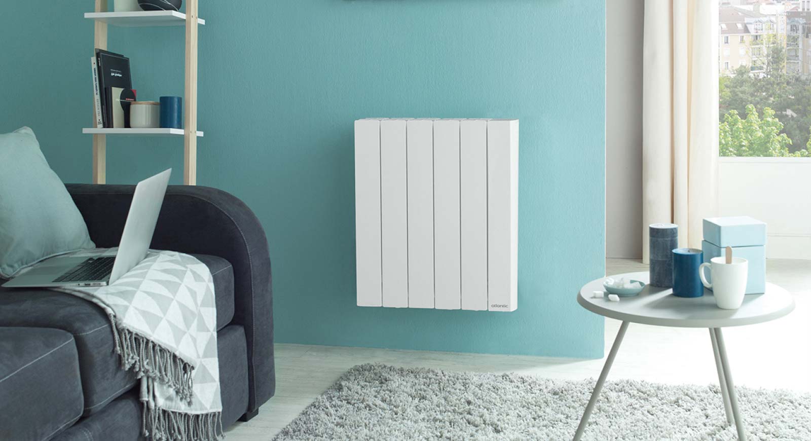 Radiateur électrique dans un salon près de Nantes